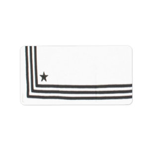 Étiquette 1,25 po x 2,75 po Adresse postale Robe d'été de la