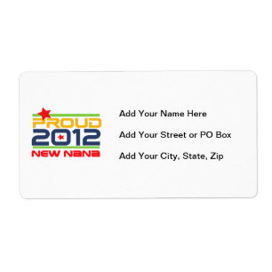 Étiquette 2012 T-shirts et cadeaux fiers de Nana