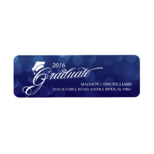 Étiquette 2016 Bokeh bleu licencié allume l'obtention du