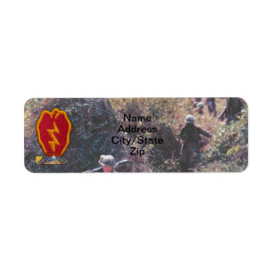 Étiquette 25e INF DIV Division d'infanterie anciens combatta