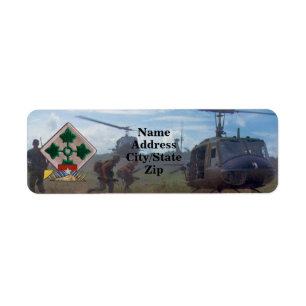 Étiquette 4ème Correction de guerre de nam du Vietnam de