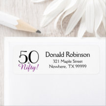 50, c'est Nifty ! 50e Anniversaire Adresse de reto