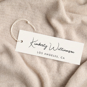 Étiquette à accrochage Code QR de code chic