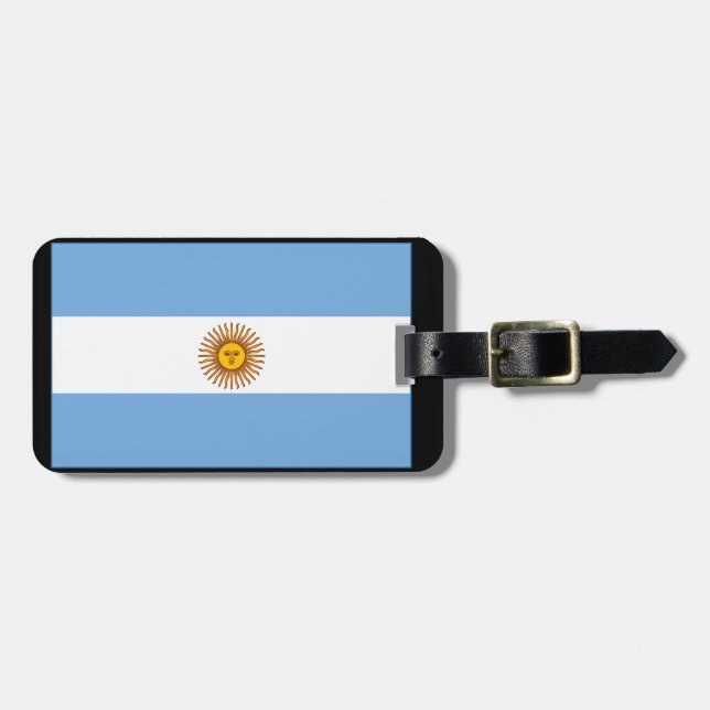 ÉTIQUETTE À BAGAGE アルゼンチン国旗（横） (Devant horizontal)