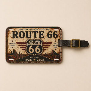 Étiquette À Bagage 100e anniversaire Mother Road 66