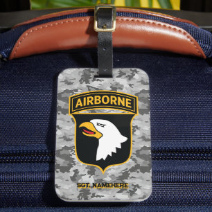 Étiquette À Bagage 101e division aéroportée Camo urbain personnalisab
