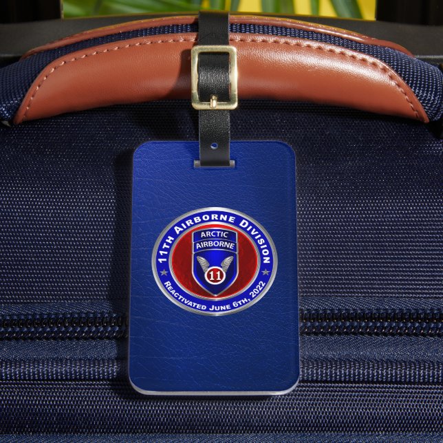 Étiquette À Bagage 11e étiquette de bagage de la division aéroportée (Insitu Rectoal 2)