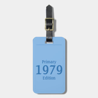 Étiquette À Bagage 1979 Primary Edition (in ocean blue)