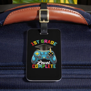 Étiquette À Bagage 1ère année Niveau Complet Graduation Jeu Gamer