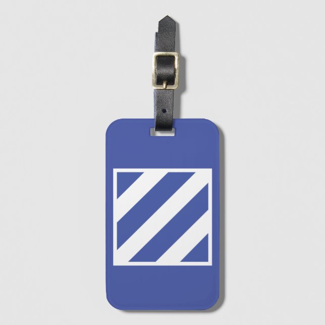 Étiquette À Bagage 3e insigne de division d'infanterie (Devant Vertical)