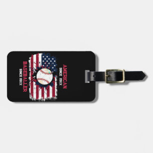 Étiquette À Bagage 4 juillet Baseball USA Independence Day Cadeau
