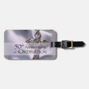 Étiquette À Bagage 50e personnalisation Nom de l'ordre Anniversaire C