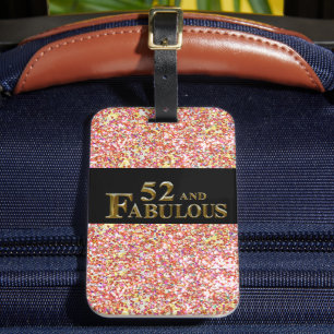 Étiquette À Bagage 52e anniversaire 