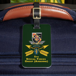 Étiquette À Bagage 5e Groupe des forces spéciales (aéroporté)