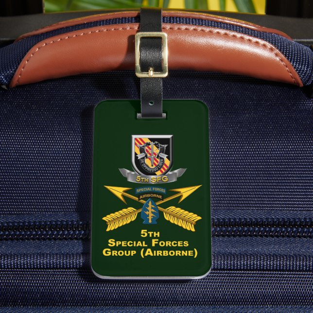Étiquette À Bagage 5e Groupe des forces spéciales (aéroporté) (Insitu Rectoal 2)