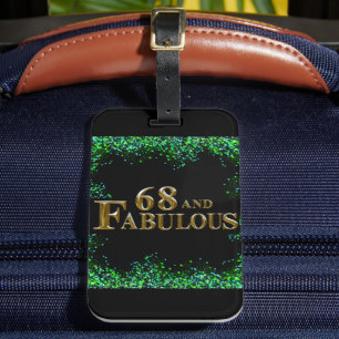 Étiquette À Bagage 68e anniversaire 