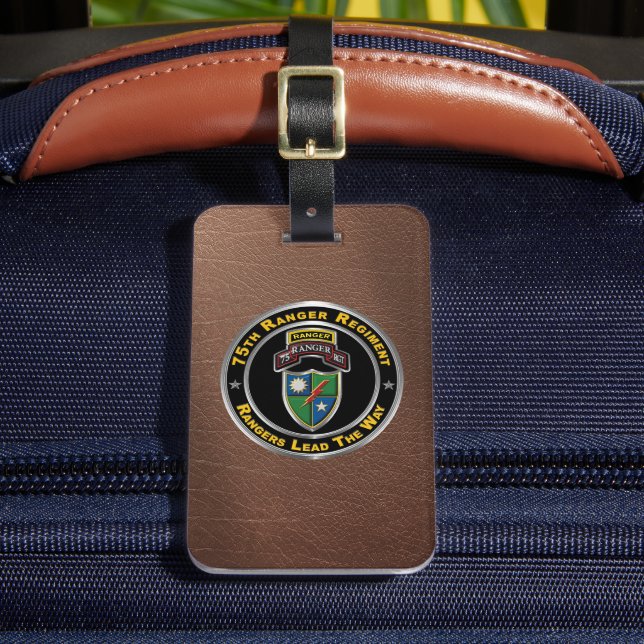 Étiquette À Bagage 75e régiment de Rangers  (Insitu Rectoal 2)