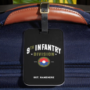 Étiquette À Bagage 9e division d'infanterie "Old Reliables" personnal