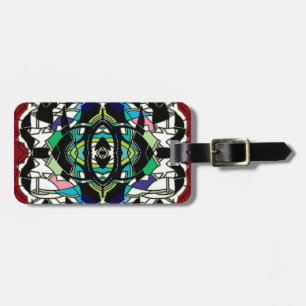 Étiquette À Bagage à damiers