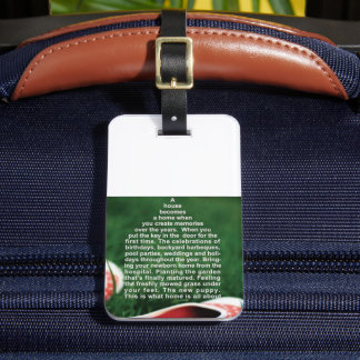 Étiquette À Bagage A House Becomes A Home Luggage Tag