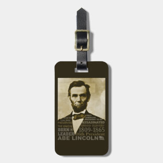 Étiquette À Bagage Abe Lincoln