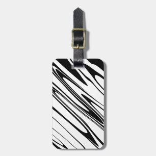 Étiquette À Bagage Abstract Zebra