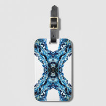 Abyss Navy Blue Abstract Acrylic Fluid Art