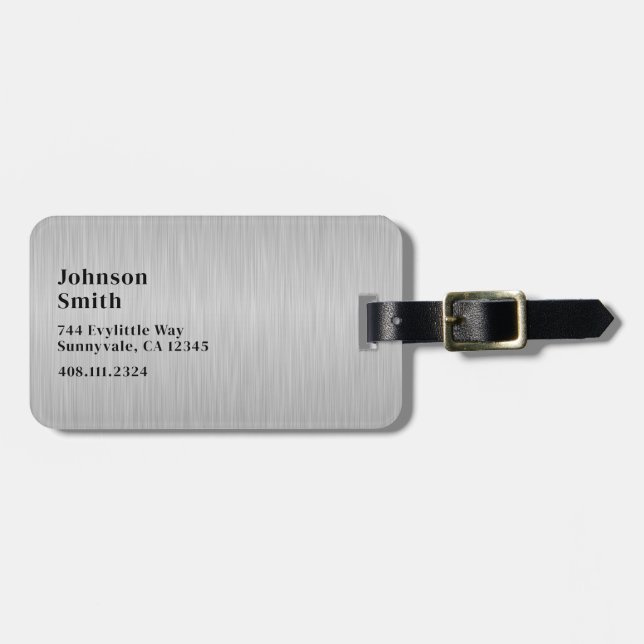 Étiquette À Bagage Accessoire de voyage Custom School Suitcase sac à  (Devant horizontal)