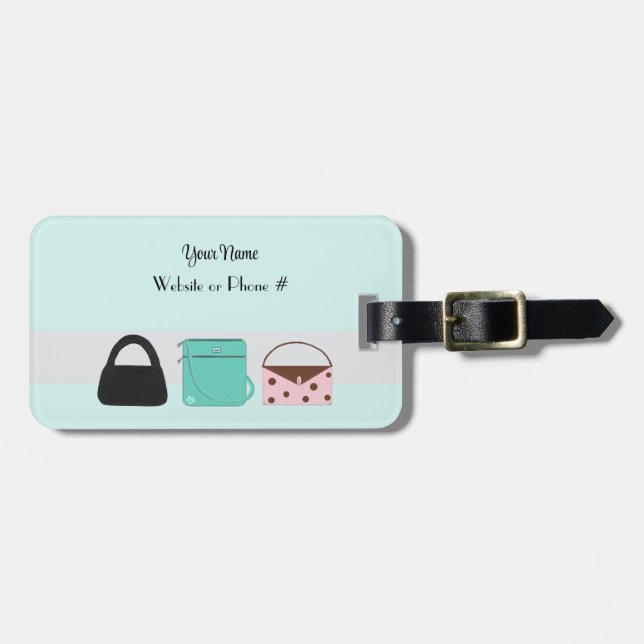Étiquette À Bagage Accessoires de concepteur de purse (Devant horizontal)