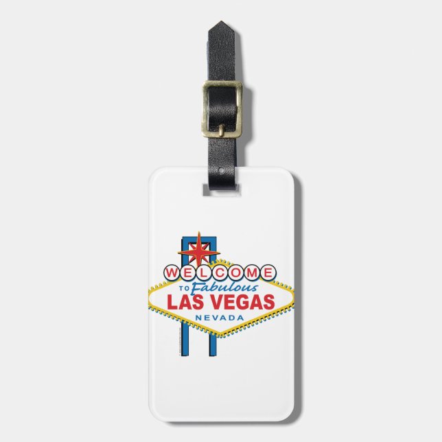 Étiquette À Bagage Accueil-à-Las-Vegas (Devant Vertical)