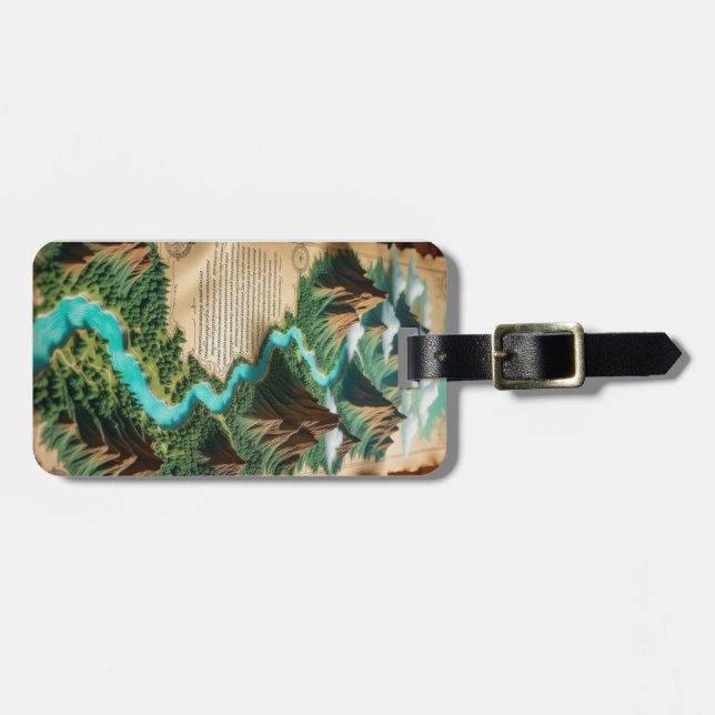 Étiquette À Bagage Acrylic Keychain (Devant horizontal)