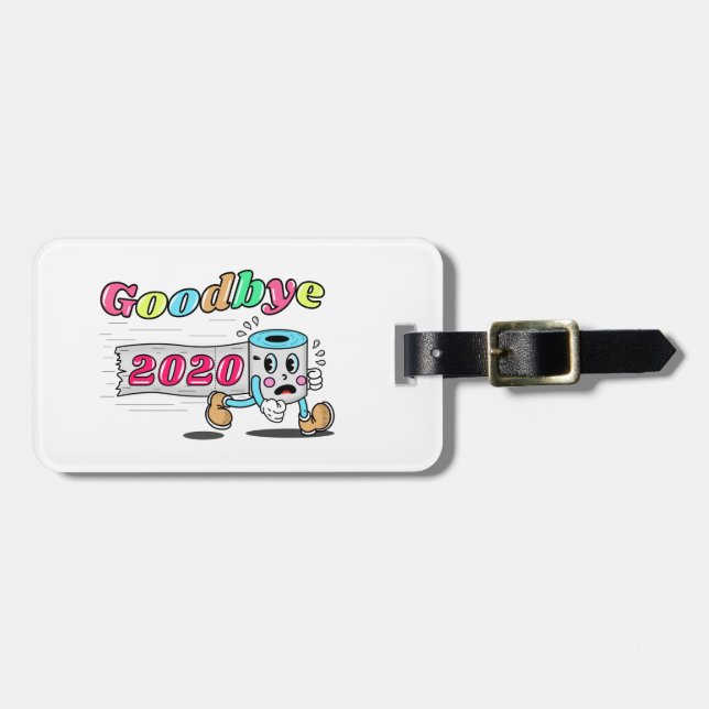 Étiquette À Bagage Adieu 2020 - C’est enfin terminé (Devant horizontal)