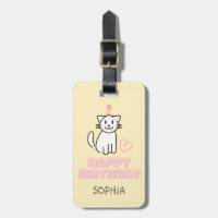 Adorable Chat dans un Casquette d'anniversaire
