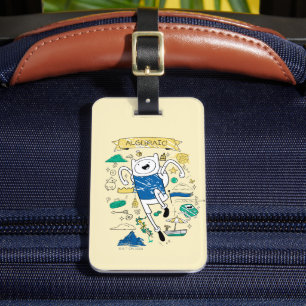 Étiquette À Bagage Adventure Time   Croquis "Algébrique" de Finn