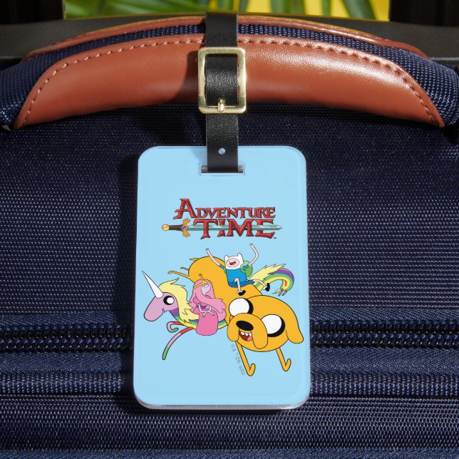 Étiquette À Bagage Adventure Time | Lady, Bubblegum, Finn et Jake (Insitu Rectoal 2)