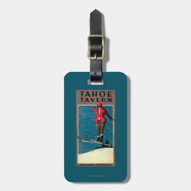 Étiquette À Bagage Affiche de promo de taverne de Tahoe (Devant Vertical)