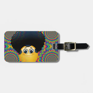 Étiquette À Bagage afro emojis