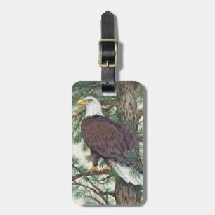 Étiquette À Bagage Aigle à tête blanche