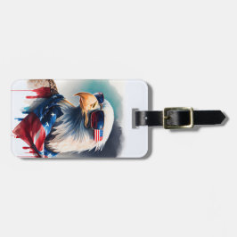 Étiquette À Bagage Aigle patriotique