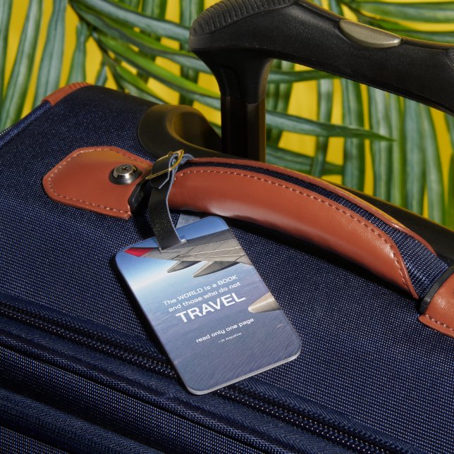 Étiquette À Bagage Aile de plan de devis Inspiration Voyage (Verso Insitu 3)