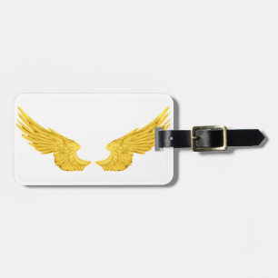 Étiquette À Bagage Ailes de l'Ange d'Or