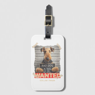 Étiquette À Bagage Airedale Terrier