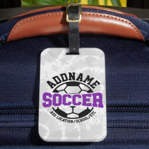 Étiquette À Bagage AJOUT PERSONNALISÉ NOM Joueur de football Cravate-