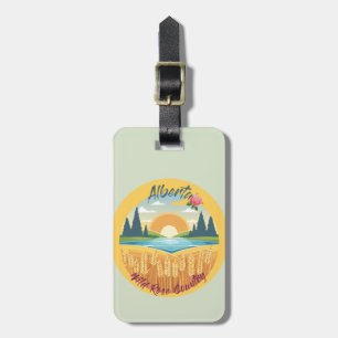 Étiquette À Bagage Alberta : Pays Rose sauvage