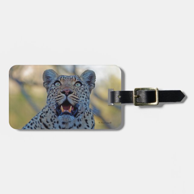 Étiquette À Bagage Alert Leopard (Devant horizontal)