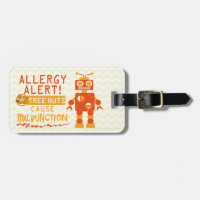 Alerte orange d'allergie alimentaire de noix de