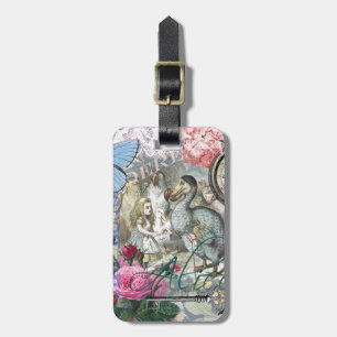 Étiquette À Bagage Alice Classique Merveilles Dodo Art Tenniel