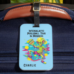 Étiquette À Bagage Alien de Pickleball