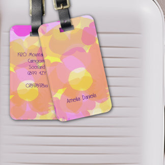 Étiquette À Bagage Alimentation par fleur rétro