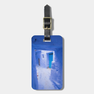 Étiquette À Bagage Allée bleue de la ville